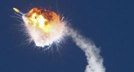 日本新型固体燃料火箭的发动机试验时爆炸